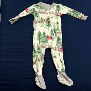 Burt's Bees Forest Print One Piece Pajamas